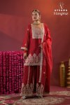 Rangrez By Afsana Rose Gold Crush Readymade Suits 
